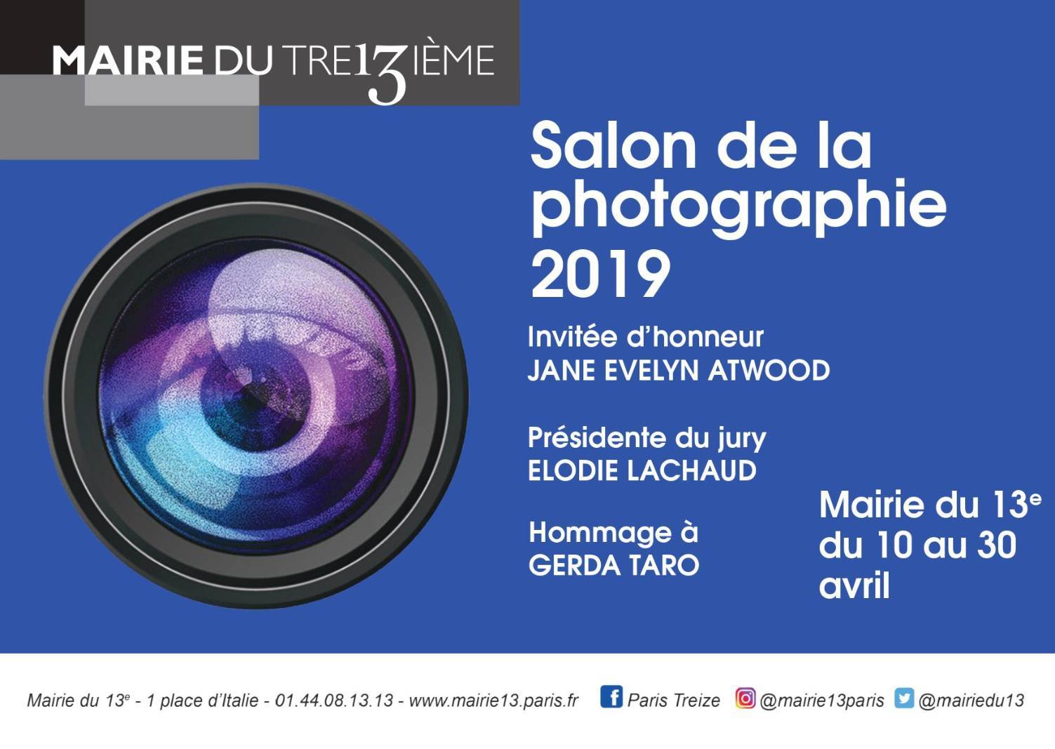 Salon de la photographie 2019 de la mairie de 13e arrondissement de Paris